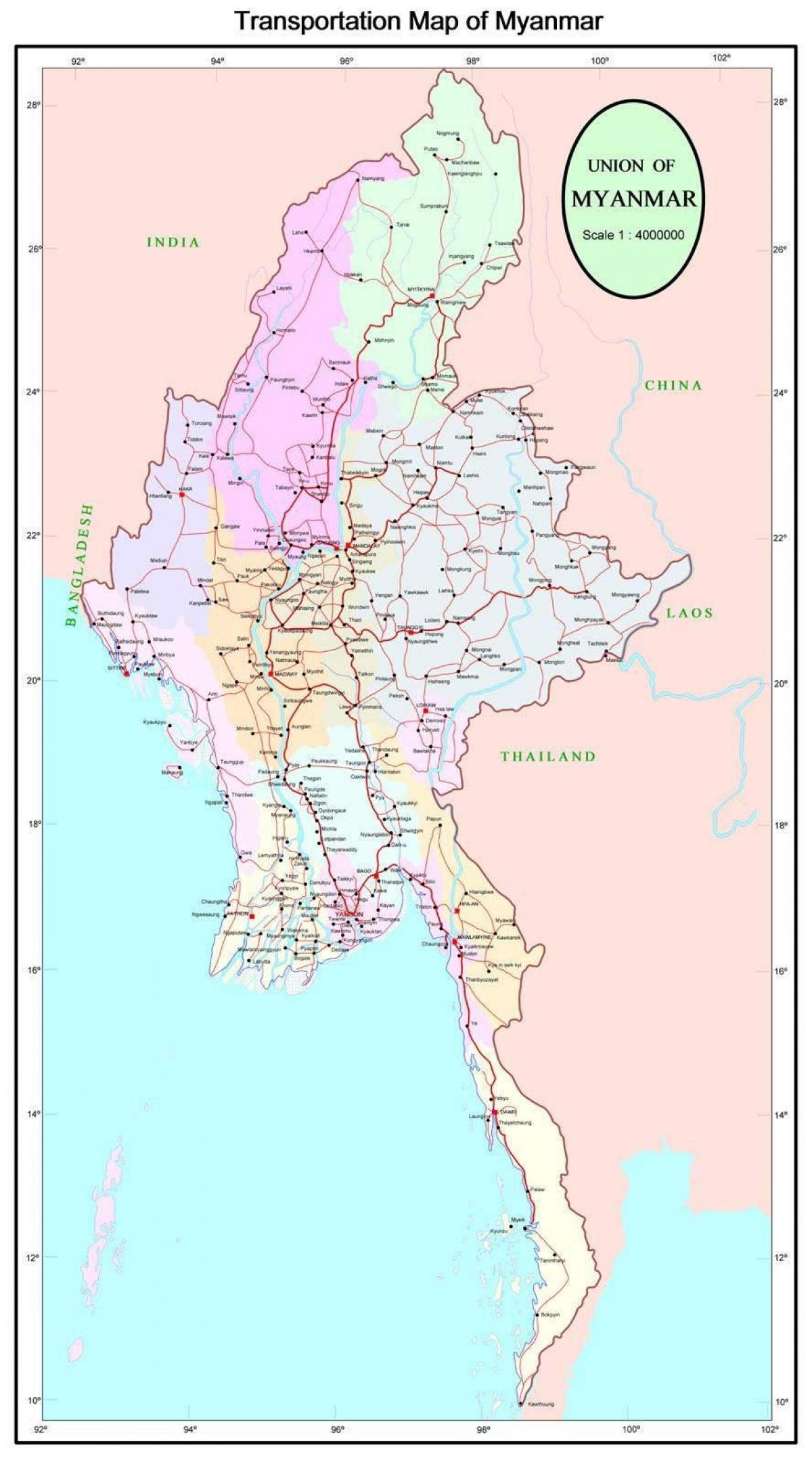 Magistral Myanmar Yol xəritəsi