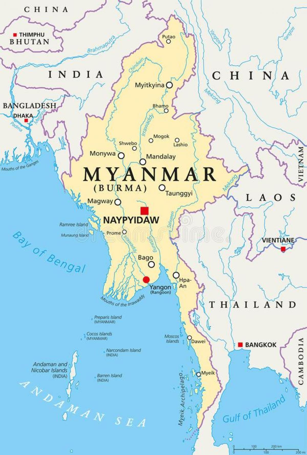 нейпьидо xəritəsi, Myanma 
