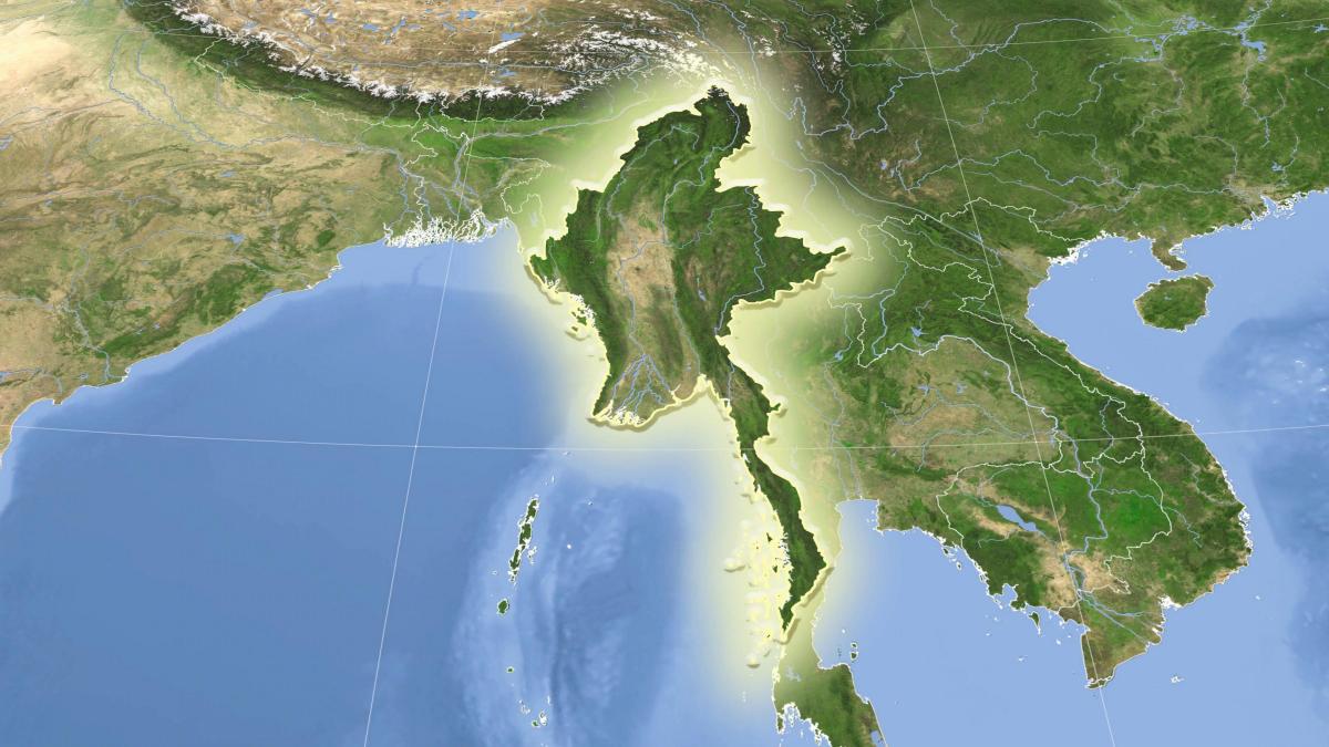 Peyk xəritəsi Myanma yaşamaq