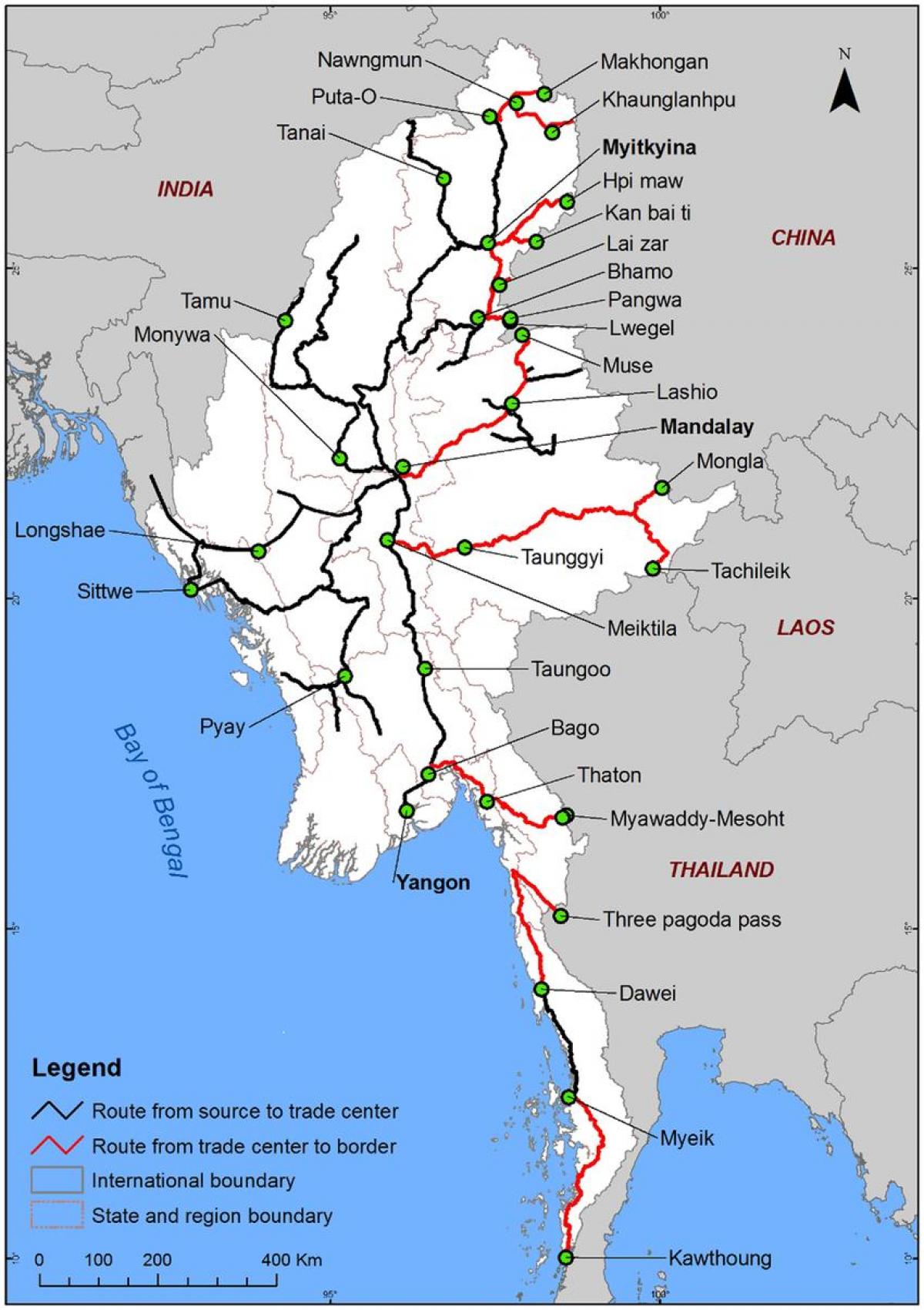 Myanmar yol xəritəsi ətraflı
