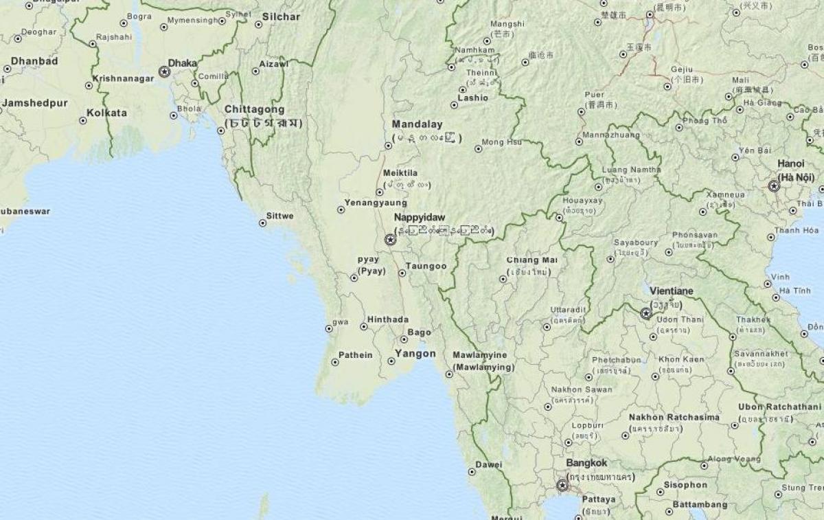 GPS xəritə Myanmar